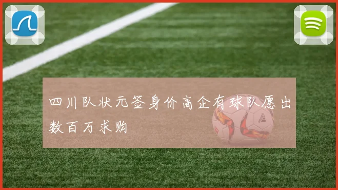 四川队状元签身价高企有球队愿出数百万求购